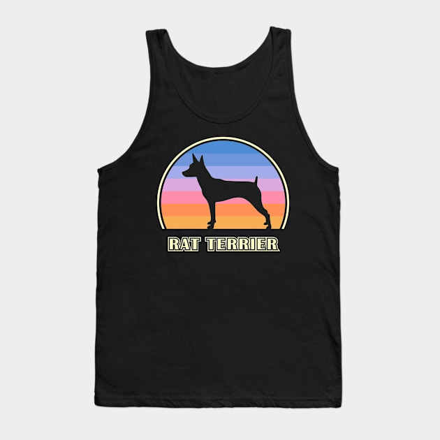 Rat Terrier Vintage Sunset Dog Tank Top by millersye